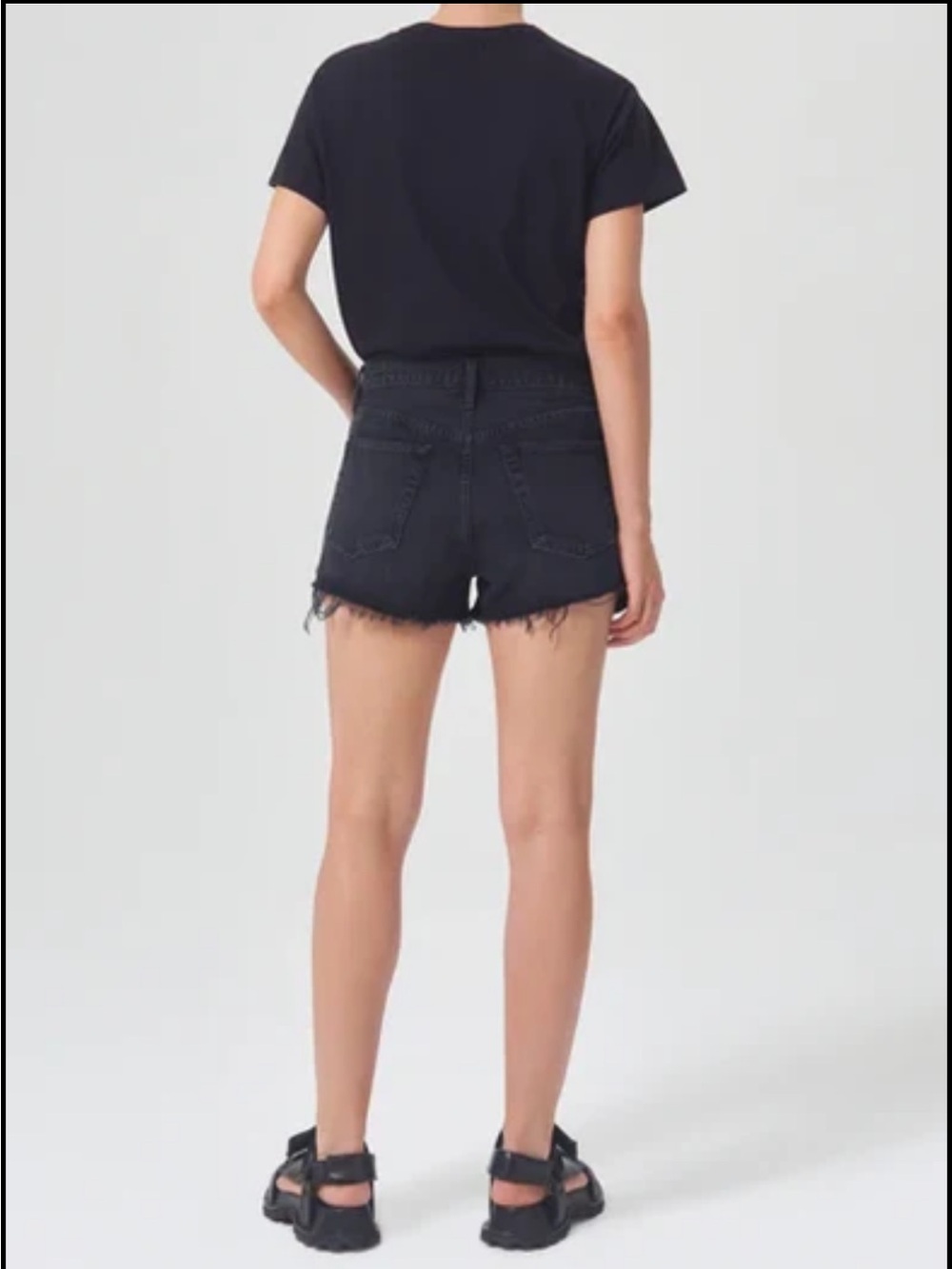 AGOLDE Parker Vintage Cut Off Short Exposed Pockets in Trance Size 28 NWT 168 - Picture 5 of 7